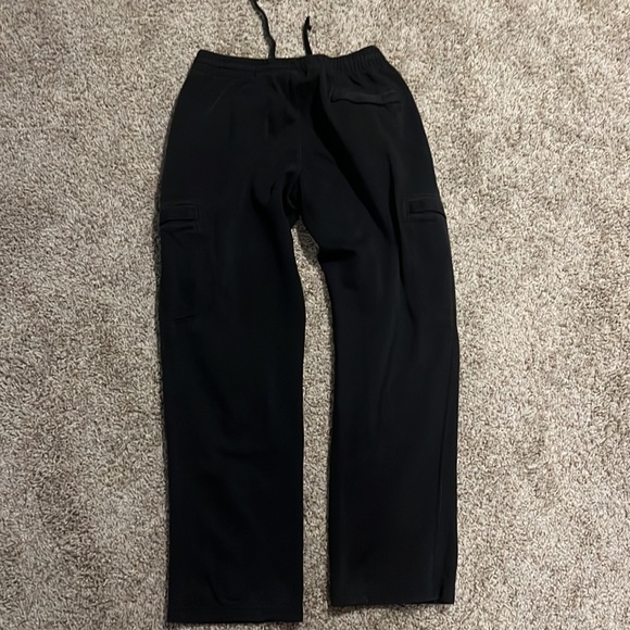 Nike Sweat Pants Mens Size Medium Black White Logo - Picture 4 of 4